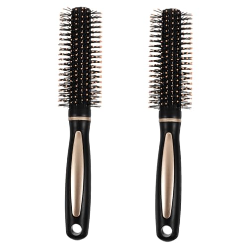 Anneome 2 Stück Antistatische Lockenbürste mit Ergonomischem Griff für Männer und Frauen Sanfte Kopfhautmassage Vielseitig zum Stylen und Formen von Locken Langlebig und Statikreduzierend von Anneome