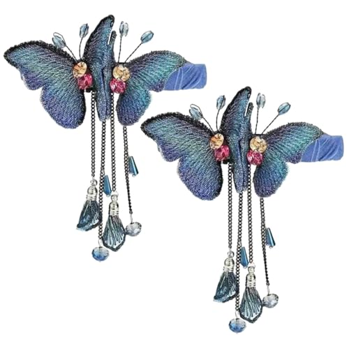 Anneome 2 Stück Elegante Schmetterling Haarspangen mit Quasten Hochwertige Haarklammern für Damen Langlebig und Stilvoll Geeignet für Alltag Party und Festtage Anneome 2 Stück Elegante Schmetterling Haarspangen mit Quasten Hochwertige Haarklammern für Damen Langlebig und Stilvoll Geeignet für Alltag Party und Festtage von Anneome