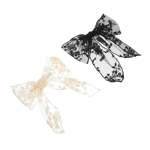 Anneome 2 Stück Große Spitzen Haarspangen in klassischem Design Elegante Schleifen Haarklammern für Damen und Mädchen Leicht Modisch Vielseitig für Alltag Büro und Freizeit von Anneome