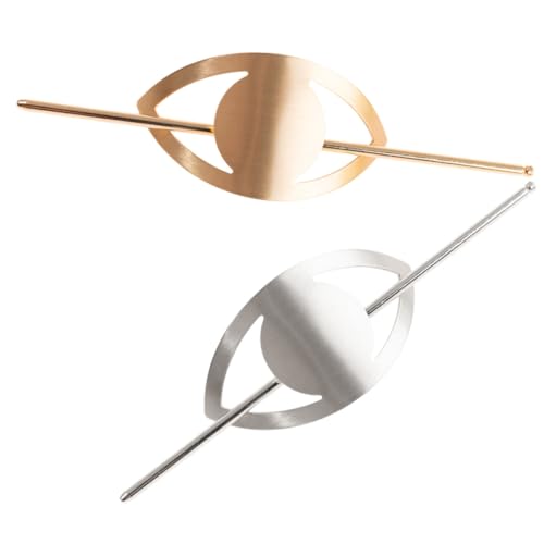 Anneome 2 Stück Haarnadeln aus Metall mit Perlenbesatz Gebogene Haarnadeln für Dutt Frisuren Langlebige Haarspangen für Damen und Mädchen Eleganter Haarschmuck für Alltag Hochzeit und von Anneome