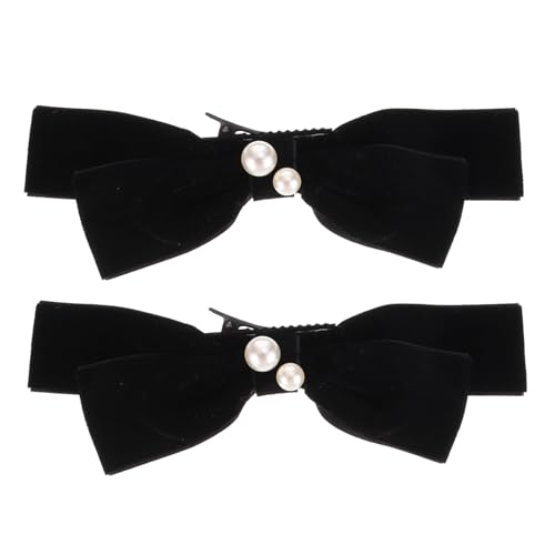 Anneome 2 Stück Haarschleifen Clips aus Samtigem Velours Große Schleifen Haar accessoires Damen Leichter Flexibler Haarschmuck für Starken Griff und Komfortables Styling für Frauen und von Anneome