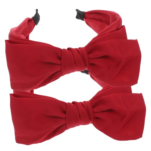 Anneome 2 Stück Haarschleifen Stirnbänder aus Satin Doppellagig Großer Knoten Haarreif für Mädchen und Damen Elastisch Rutschfest Modischer Haarschmuck für Party und Alltag Anneome 2 Stück Haarschleifen Stirnbänder aus Satin Doppellagig Großer Knoten Haarreif für Mädchen und Damen Elastisch Rutschfest Modischer Haarschmuck für Party und Alltag von Anneome