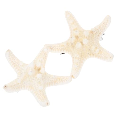 Anneome 2 Stück Handgefertigte Natürliche Weiße Fünf-punkte Seestern Haarspangen Haarschmuck für Damen Mädchen Strandlook Sommerlich Elegant Anneome 2 Stück Handgefertigte Natürliche Weiße Fünf-punkte Seestern Haarspangen Haarschmuck für Damen Mädchen Strandlook Sommerlich Elegant von Anneome