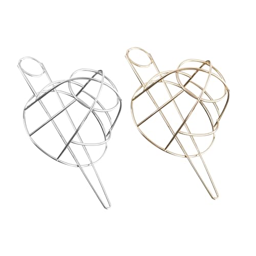 Anneome 2 Stück Hohlvogel -Käfig -Haarnadel Chignon Pin Haarknotenkäfigmanschette Haarmanschette Brötchenkäfig Pferdeschwanzclip für Frauen Haarknoten-Accessoires für Frauen Eisen von Anneome