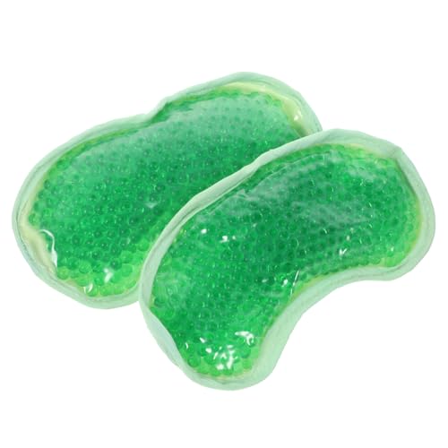 Anneome 2 Stück Kühlende Gel Augenmaske mit Elastischem Band Weiche Kältepads zur Linderung von Augenstress Schwellungen und Migräne Verstellbar für Damen und Herren Entspannende von Anneome