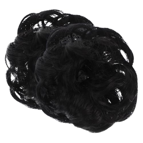 Anneome 2 Stück Messy Bun Haarteil Natürliche Optik Elastisches Dutt Hairpiece aus Hitzebeständigem Kunsthaar für Frauen Hochzeit Büro Alltag von Anneome