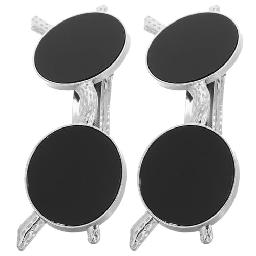 Anneome 2 Stück Modische Schwarze Sonnenbrillen Haarclips mit Federmechanismus Stabile Haarklammern für Damen und Mädchen Vielseitig Einsetzbar für Haartypen Leichter Rutschfester von Anneome