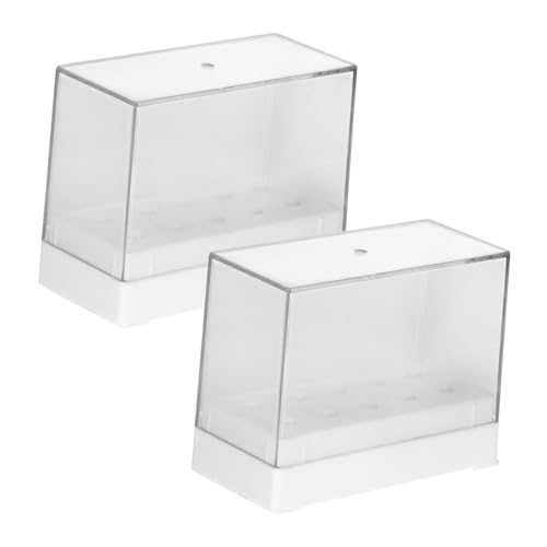 Anneome 2 Stück Nagelfräser Bit Organizer Box Kunststoff Aufbewahrungsständer Transparent Nagelbohrer Halter Praktisch Für Maniküre Studio Zuhause Anneome 2 Stück Nagelfräser Bit Organizer Box Kunststoff Aufbewahrungsständer Transparent Nagelbohrer Halter Praktisch Für Maniküre Studio Zuhause von Anneome
