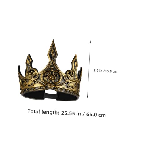 Anneome 2 Stück PU Schaum Krone Weich Komfortabel Mittelalterlicher Stil Herren Kostüm Zubehör Für Halloween Party Karneval Bühne von Anneome