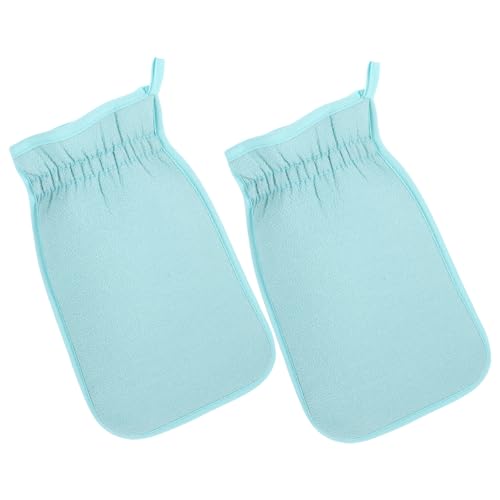 Anneome 2 Stück Peelinghandschuhe Duschhandschuhe zum Körperpeeling für Männer und Frauen Langlebig Hautfreundlich Sanftes Waschhandschuh Design Erzeugt Reichhaltigen Schaum Einfache von Anneome