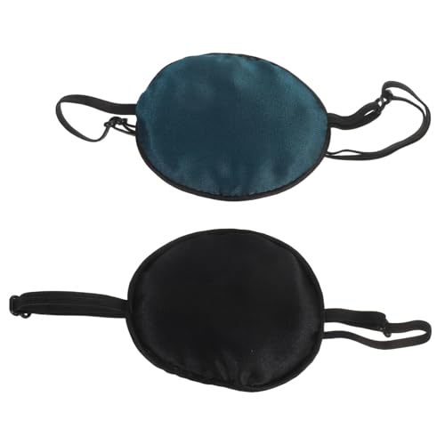 Anneome 2 Stück Piraten Augenklappen Verstellbar Einäugige Augenklappe Für Erwachsene Bequem Atmungsaktiv Für Halloween Kostüm Und Amblyopie Therapie von Anneome