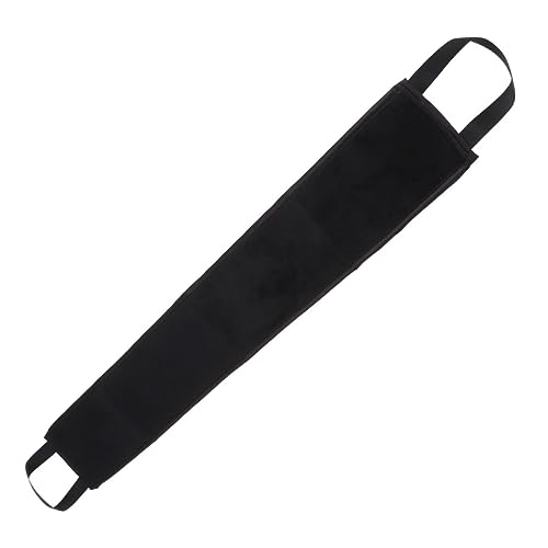 Anneome 2 Stück Rückenreinigungs Handtuch aus Flockmaterial Langes Badetuch für Bräunungsöl und Sanftes Peeling für Strandbesuche Schwarz von Anneome