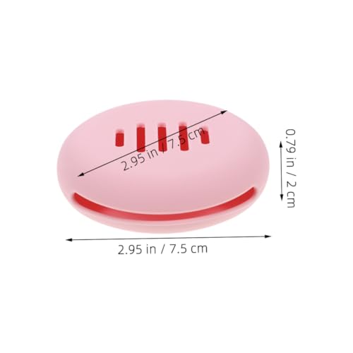 Anneome 2 Stück Silikon Make up Schwamm Halter Tragbarer Schwamm Organizer Weiches Silikon Material Leichtes Puff Aufbewahrungsetui Für Puder Quaste Reise Kosmetik Organizer Rosa von Anneome