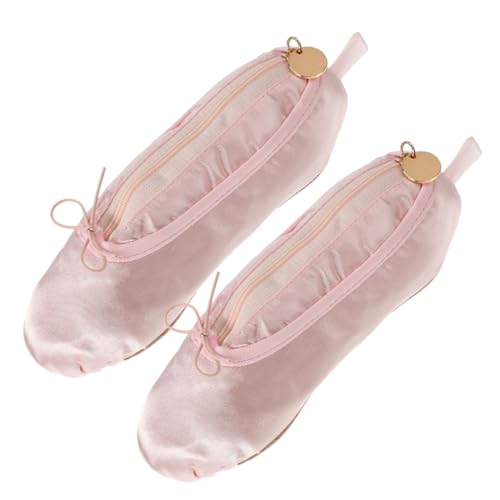 Anneome 2stücke Ballettschuh-Make-up-Tasche Ballerina-Bleistift-Aufbewahrungstasche Tanz-Make-up-Tasche Für Kleine Mädchen Aufbewahrungstasche Für Tanzschuhe Und Bürsten von Anneome