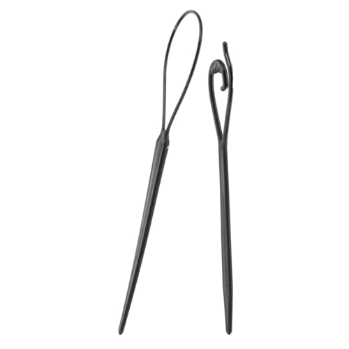 Anneome 2 Stück Teiliges Haarstyling Pull Through Tool aus Langlebigem Acryl für Damen Vielseitig Einsetzbar zum Einfachen Flechten Zöpfe und Pferdeschwanz Gestalten Stilvolles DIY von Anneome