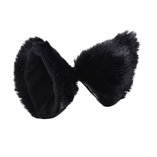 Anneome 2 Stück Teiliges Katzenohren Haarclip für Mädchen Süße Fuchsohren Haarklammern Leichter Langlebiger Haarschmuck für Kinderparty und Cosplay Bequemes Material Schwarz von Anneome