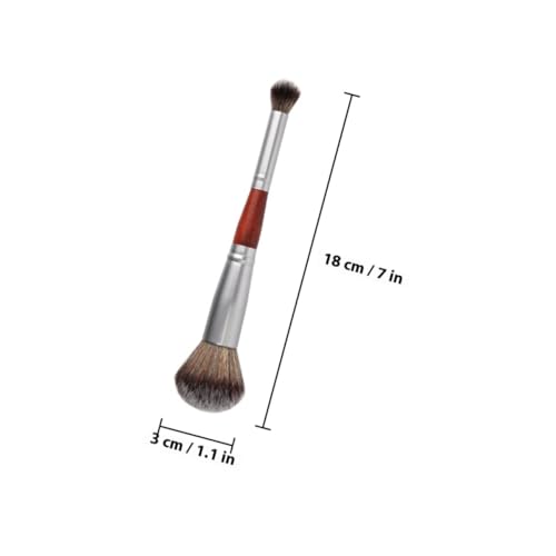 Anneome 2 Stück Teiliges Makeup Pinsel Doppelköpfige Lidschatten Puder Pinsel Weiche Borsten Schminkpinsel für Konturierung Highlighting Setting für Zuhause Unterwegs von Anneome