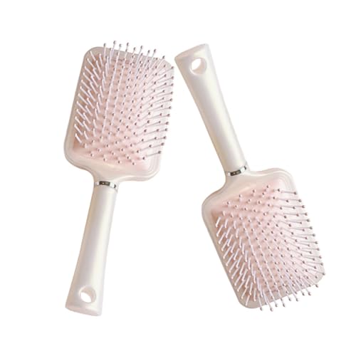 Anneome 2 Stück Teiliges Paddle Brush mit Luftkissen Haarkamm mit Massagekopfhautfunktion Antistatisch Sanft zur Kopfhaut für Langes und Gewelltes Haar Damen und Mädchen Champagnerfarben von Anneome