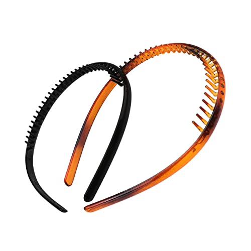 Anneome 2 Stück Teiliges Rutschfeste Haarreifen mit Zähnen Stirnbänder für Damen und Mädchen Strapazierfähiges Material Alltag und Party Geeignet Stilvolle Haarschmuck Accessoires Anneome 2 Stück Teiliges Rutschfeste Haarreifen mit Zähnen Stirnbänder für Damen und Mädchen Strapazierfähiges Material Alltag und Party Geeignet Stilvolle Haarschmuck Accessoires von Anneome