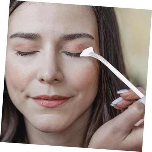 Anneome 2 Stück Teiliges Weiß Ergonomischer Augen make up pinsel mit Weichen Borsten Vielseitig für Lidschatten und Nasenschatten Leicht zu Reinigen für Hauttypen Geeignet von Anneome