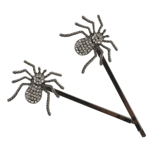 Anneome 2 Stück Vintage Haarklammern mit Strassbesatz Kleine Spinnen Haarspangen für Damen Robuste Bobby Pins Modische Haarnadeln für Hochzeiten Partys Alltag Geschenkidee von Anneome