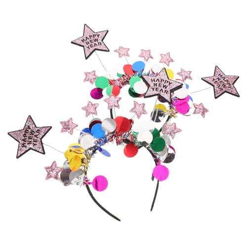 Anneome 2 Stück Year Stirnband mit Funkelndem Fünfzackigem Stern Leichtes Party Haarband in Lebendigen Farben für Festliche Silvesterfeiern und Stilvolle Outfit-kombinationen Anneome 2 Stück Year Stirnband mit Funkelndem Fünfzackigem Stern Leichtes Party Haarband in Lebendigen Farben für Festliche Silvesterfeiern und Stilvolle Outfit-kombinationen von Anneome