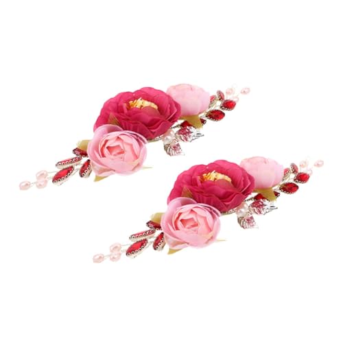 Anneome 2 Stücke Braut Haarkranz mit Pfingstrosen Vintage Chinesisches Hochzeits-stirnband Leichtes Brautschmuck Haarband mit Künstlichen Blumen Romantisches Komfortables Accessoire für Anneome 2 Stücke Braut Haarkranz mit Pfingstrosen Vintage Chinesisches Hochzeits-stirnband Leichtes Brautschmuck Haarband mit Künstlichen Blumen Romantisches Komfortables Accessoire für von Anneome