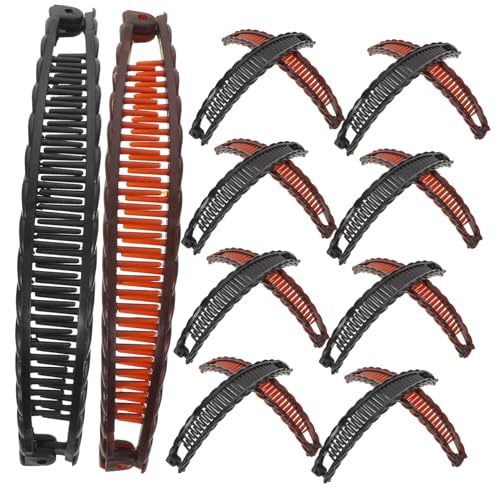 Anneome 20 Stück Haararmband Hochsteckfrisur-Haarspange Haarbrötchen Donut Werkzeug zur Herstellung von Haarknoten für Damen Bananenclip Dutt Maker Haarwerkzeug Haarzubehör Plastik von Anneome