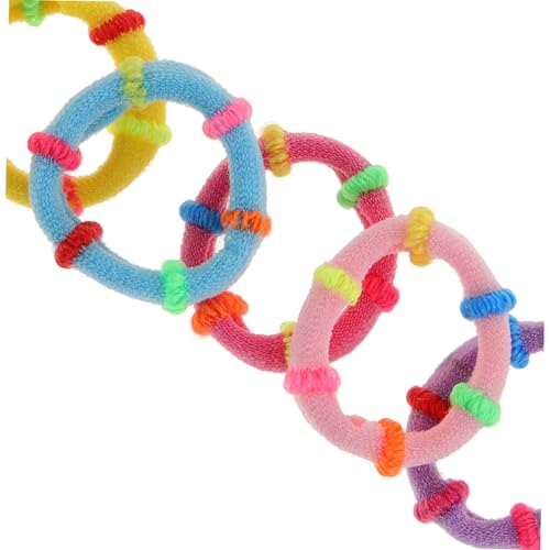 Anneome 200 Stück Teiliges Kleine Haarbänder aus Elastischem Polyester Hohe Dehnbarkeit Sanft zu Haaren für Mädchen Vielseitige Ponytail Holder und Armbänder von Anneome