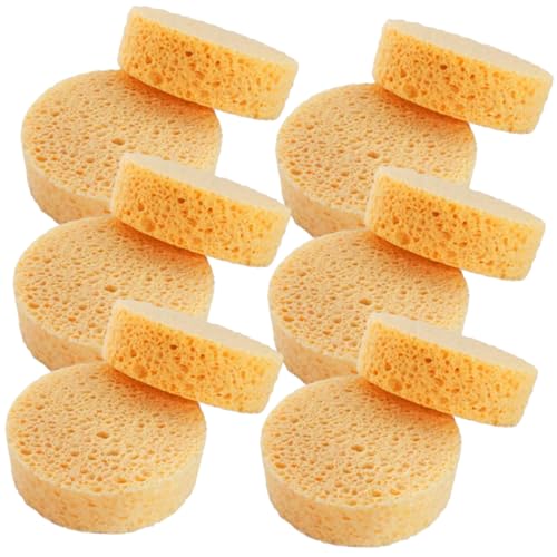 Anneome 25 Stück Teiliges Runde Zellulose Gesichtsschwämme Sanfte Make Up Entferner Schwämme für Tägliche Gesichtsreinigung und Peeling Wiederverwendbar Geeignet für Zufällige Farbe von Anneome