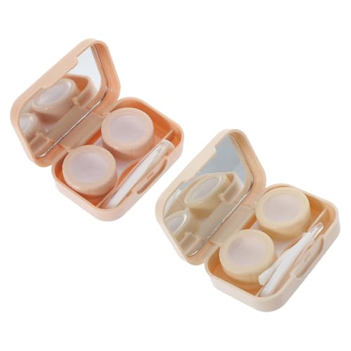 Anneome 2sätze Kontaktlinsenbehälter Süß Tragbar Mit Organizer Für Linsen Aufbewahrungsbox Klein Für Reisen Outdoor-Einsatz von Anneome