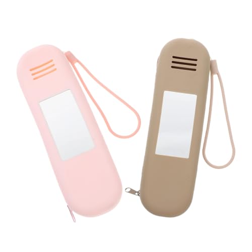 Anneome 2stücke Reise-Make-up-pinselhalter Aus Silikon Make-up-Pinsel-etui Mit Reißverschluss Kosmetik-Pinsel-Aufbewahrungstasche Organizer-Tasche Für Tragbar Und Kompakt von Anneome