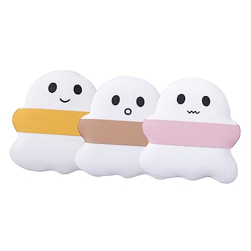 Anneome 3 Stck Teiliges Süße Ghost form Beauty Puderquasten für Damen Tragbare Kompakte Finger puderquasten Geeignet für Trockene und Nasse Anwendung von Foundation Concealer Isolation von Anneome