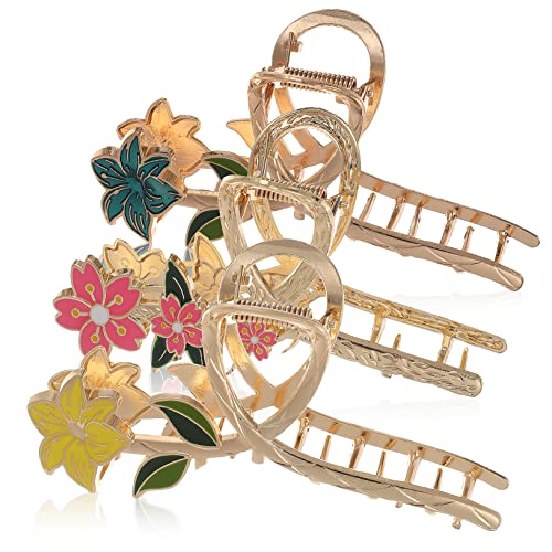 Anneome 3 Stück Blumen Haarklammern für Frauen und Mädchen Dekorative Haarspangen für Feines Kurzes Haar Praktische Haarkrallen zum Schnellen Styling bei Shopping und Reisen Anneome 3 Stück Blumen Haarklammern für Frauen und Mädchen Dekorative Haarspangen für Feines Kurzes Haar Praktische Haarkrallen zum Schnellen Styling bei Shopping und Reisen von Anneome