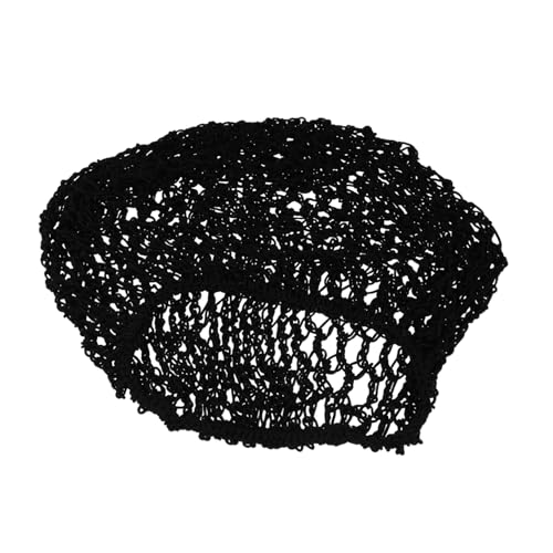 Anneome 3 Stück Damen Haarnetz aus Atmungsaktivem Polyester Leichtes Bequemes Netz für Stilvolles Haarebinden und Schlafen Handgehäkeltes Strapazierfähiges Mesh Haarnetz in Schwarz von Anneome