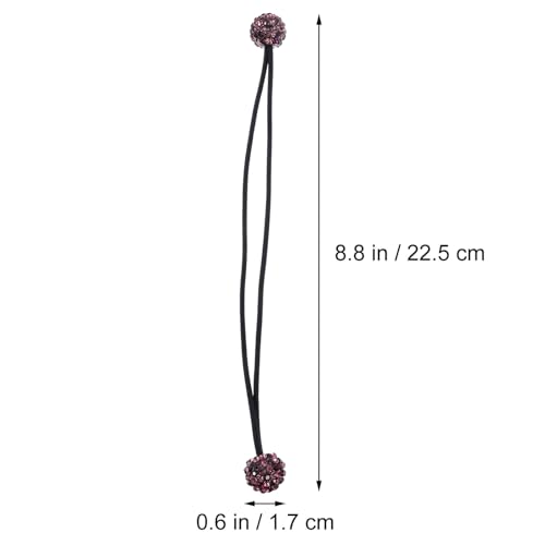 Anneome 3 Stück Haargummis mit Funkelnden Strasssteinen Elastische Haarbänder für Dünnes und Dickes Haar Modische Haarschleifen für Mädchen und Damen Vielseitiger Ponytail halter für von Anneome