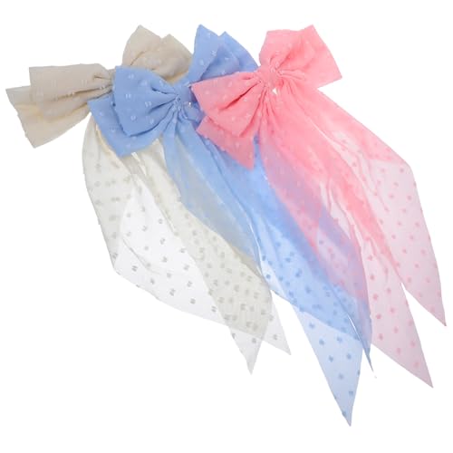Anneome 3 Stück Teiliges Haarspangen mit Übergroßen Schleifen Federleichte Haarklammern für Damen Elastische Frühlingsclips in Blau Hellrosa und Weiß Braut Haaraccessoires für Eleganten Anneome 3 Stück Teiliges Haarspangen mit Übergroßen Schleifen Federleichte Haarklammern für Damen Elastische Frühlingsclips in Blau Hellrosa und Weiß Braut Haaraccessoires für Eleganten von Anneome