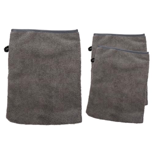 Anneome 3 Stück Teiliges Set Gesichtsreinigungs Handschuhe aus Mikrofasern Bequeme Makeup Entferner für Sanfte Hautpflege für Zuhause und Unterwegs Schwarz von Anneome