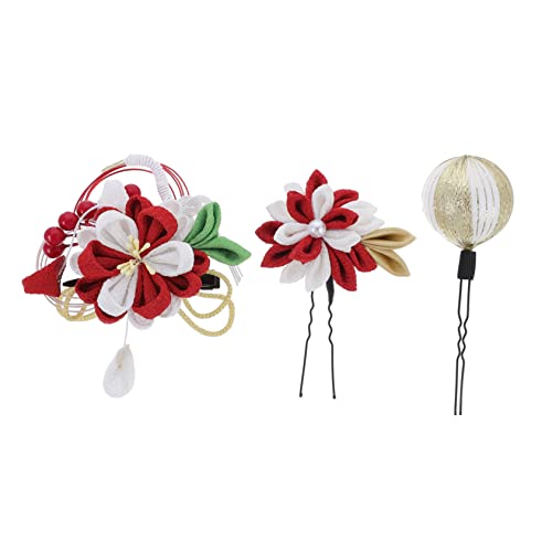 Anneome 3 Stück Traditionelle Handgefertigte Haarnadeln Mädchen Modische und Schicke Haarschmuck accessoires Rote Japanisch Inspirierte Haarspangen für Alltag und Festtage Anneome 3 Stück Traditionelle Handgefertigte Haarnadeln Mädchen Modische und Schicke Haarschmuck accessoires Rote Japanisch Inspirierte Haarspangen für Alltag und Festtage von Anneome