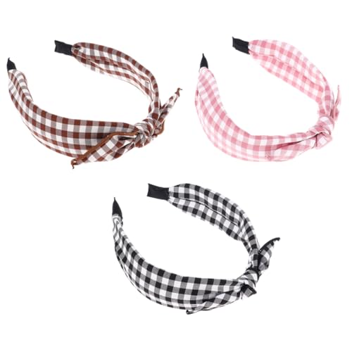 Anneome 3 Stück Vintage Haarreif Kariert Modisch Langlebig Damen Mädchen Stirnband Geschenkset in Schwarz Dunkelbraun für Alltag und Party Anneome 3 Stück Vintage Haarreif Kariert Modisch Langlebig Damen Mädchen Stirnband Geschenkset in Schwarz Dunkelbraun für Alltag und Party von Anneome