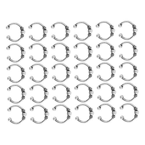Anneome 30 Stück Teiliges Dreadlocks Ringe Metall Haarschmuck DIY Haarzubehör für Flechtfrisuren Zöpfe Styling Damen Herren Vielseitig Einsetzbar Modisch und Praktisch von Anneome