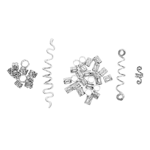 Anneome 38 Stück Teiliges Dreadlock Schmuck Spiralförmige Haarklammern für Geflochtenes Haar Dreadclips Leicht und Komfortabel Damen Haar Accessoire für Kreative Zopfschmuck von Anneome