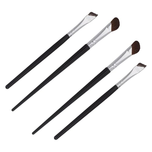 Anneome 4 Abgewinkelte Eyeliner Pinsel Teilig Präzise Augenbrauen und Lidschatten Pinsel für Definiertes Augen Make Up Anfänger und Profis Geeignet von Anneome