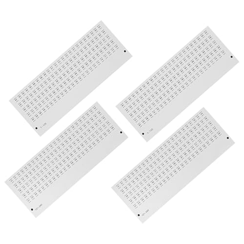 Anneome 4 Blätter Selbstklebende Nummernaufkleber für Nagellack Kleine nummerierte Etiketten zur Farbkennzeichnung Langlebige klare Aufdrucke für Maniküre und persönliche Sammlung von Anneome