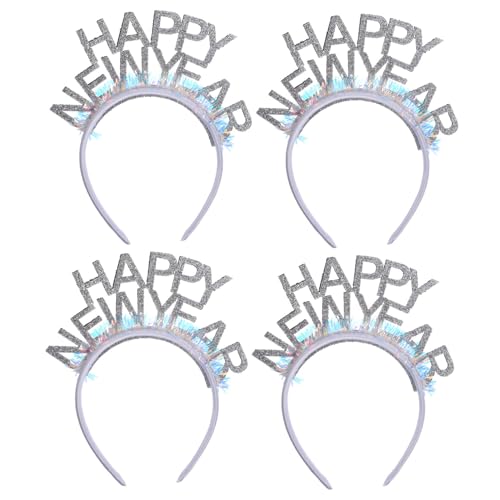 Anneome 4 Stck. Glitzerndes Neujahrs-stirnband Frauen Festliche Kopfbedeckung für Neujahrsparty Langlebig Sicher und Auffällig Perfektes Party-accessoire mit Strahlendem Design von Anneome