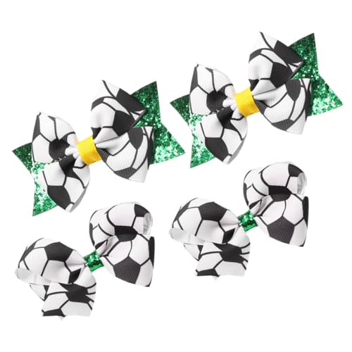 Anneome 4 Stück Fußball Haarspangen mit Schleifen Metall und Fußballmuster Sportliche Haarklammern für Mädchen für Fußballfans Partys und Freizeit Auffälliges Accessoire Anneome 4 Stück Fußball Haarspangen mit Schleifen Metall und Fußballmuster Sportliche Haarklammern für Mädchen für Fußballfans Partys und Freizeit Auffälliges Accessoire von Anneome