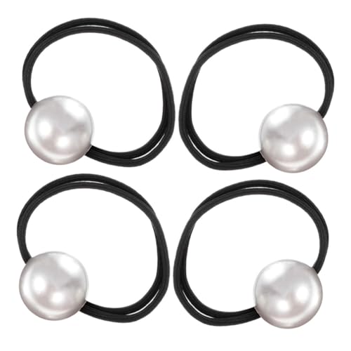 Anneome 4 Stück Große Weiße Perlen Haargummis Elastische Scrunchies Haarschmuck für Damen und Mädchen Modische Ponytail Halter Schonend zum Haar Elegante Perlen accessoires Anneome 4 Stück Große Weiße Perlen Haargummis Elastische Scrunchies Haarschmuck für Damen und Mädchen Modische Ponytail Halter Schonend zum Haar Elegante Perlen accessoires von Anneome