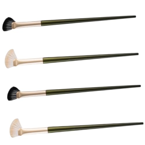 Anneome 4 Stück Teiliges Abgewinkelte Make up Pinsel für Nase Konturieren und Lidschatten Verblenden Ergonomisches Design Geeignet für Concealer Puder Präzises Schminken für Gesicht und von Anneome