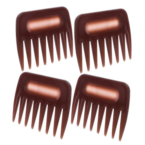 Anneome 4 Stück Teiliges Barber Kamm für Herren Breitzahniger Stylingkamm aus Robustem Kunststoff Schonendes Entwirren für Haartypen Leicht und Tragbar für Salon und Reisegebrauch von Anneome