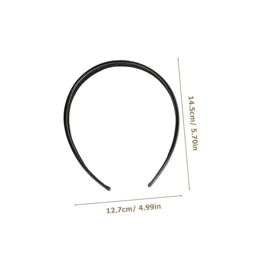 Anneome 4 Stück Teiliges Damen Haarreifen aus Hochwertigem Lackleder in Silber Champagner und Schwarz Modische Dünne Stirnbänder für Vielseitige Outfits und Alltag Leicht und Bequem zu von Anneome